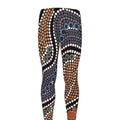 Australia River Aboriginal Dot Print Men's Leggings