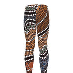 Australia River Aboriginal Dot Print Men's leggings