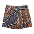 Australia River Aboriginal Dot Print Mesh Shorts