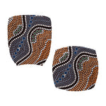 Australia River Aboriginal Dot Print Office Chair Cover