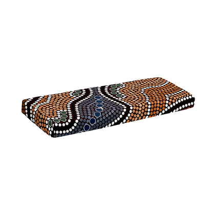 Australia River Aboriginal Dot Print Piano Keyboard Cover