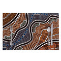 Australia River Aboriginal Dot Print Placemat