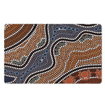 Australia River Aboriginal Dot Print Polyester Doormat