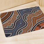 Australia River Aboriginal Dot Print Polyester Doormat