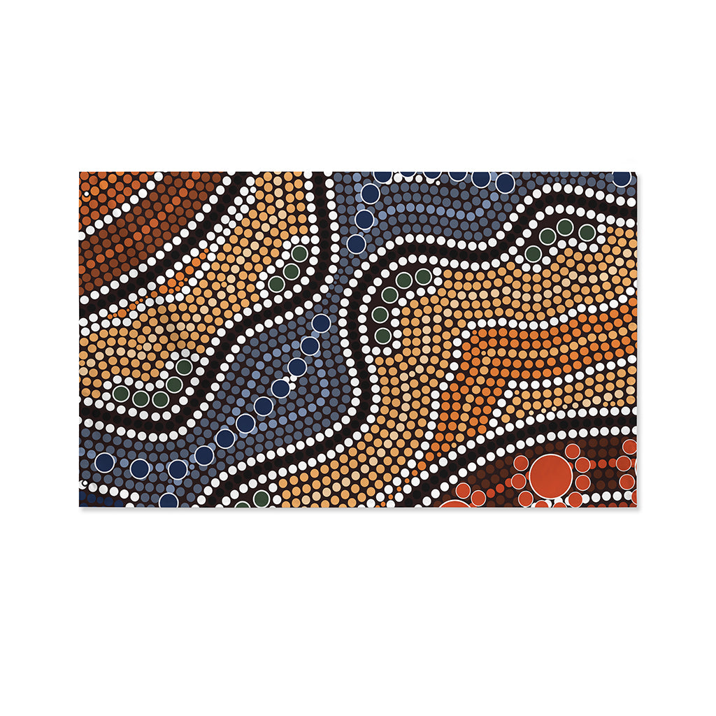 Australia River Aboriginal Dot Print Polyester Flag