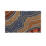 Australia River Aboriginal Dot Print Polyester Flag