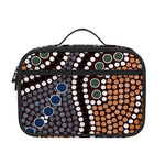 Australia River Aboriginal Dot Print Portable Lunch Bag