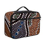 Australia River Aboriginal Dot Print Portable Lunch Bag