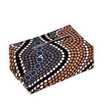 Australia River Aboriginal Dot Print Rectangle Tissue Box Cover
