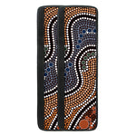 Australia River Aboriginal Dot Print Refrigerator Handle Covers