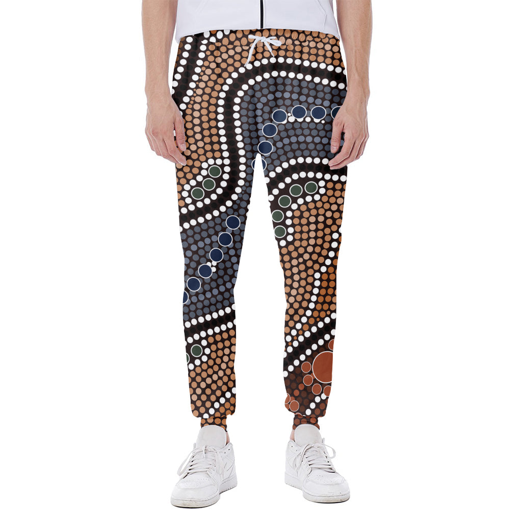 Australia River Aboriginal Dot Print Scuba Joggers