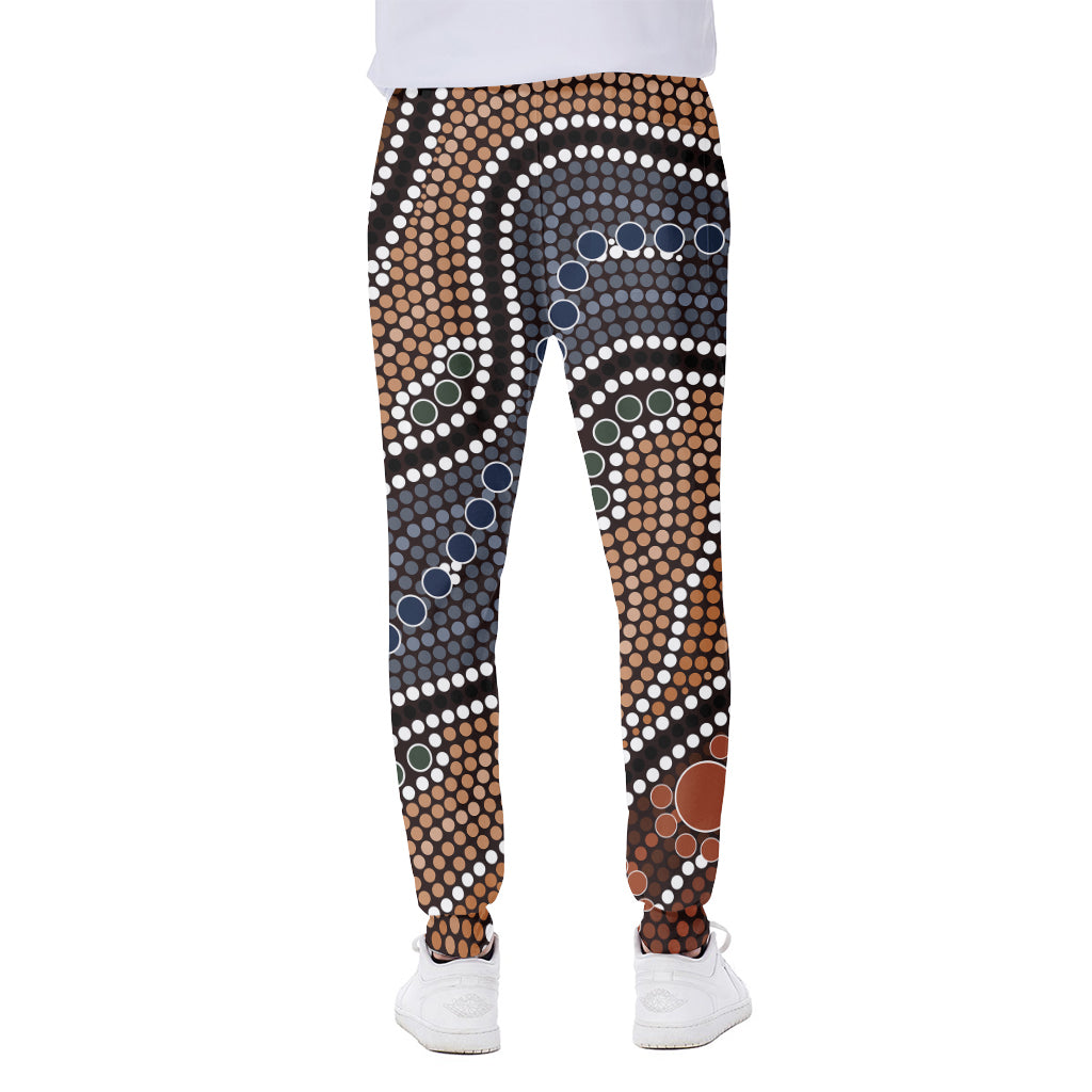 Australia River Aboriginal Dot Print Scuba Joggers