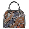 Australia River Aboriginal Dot Print Shoulder Handbag