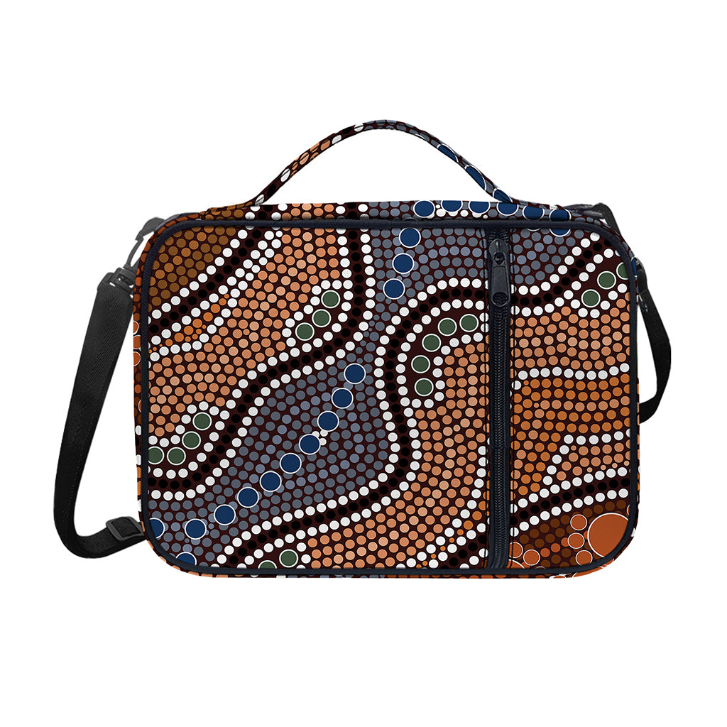 Australia River Aboriginal Dot Print Shoulder Strap Bible Bag