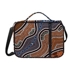 Australia River Aboriginal Dot Print Shoulder Strap Bible Bag