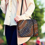 Australia River Aboriginal Dot Print Shoulder Strap Bible Bag