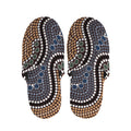 Australia River Aboriginal Dot Print Slippers