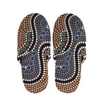 Australia River Aboriginal Dot Print Slippers