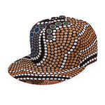 Australia River Aboriginal Dot Print Snapback Cap