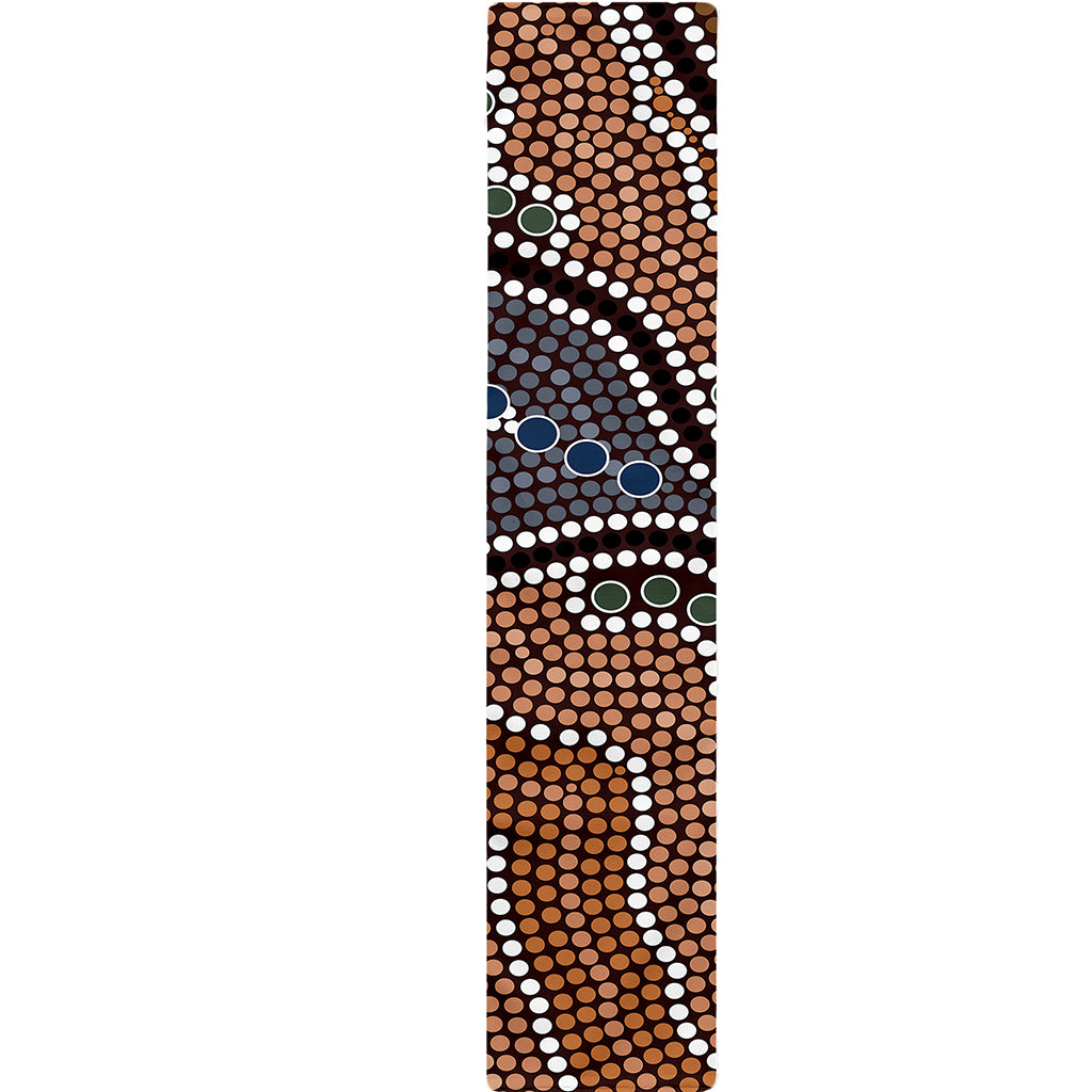 Australia River Aboriginal Dot Print Table Runner