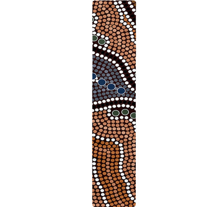 Australia River Aboriginal Dot Print Table Runner