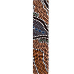 Australia River Aboriginal Dot Print Table Runner