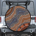 Australia River Aboriginal Dot Print Tire Cover