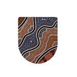 Australia River Aboriginal Dot Print Toilet Lid Cover