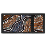 Australia River Aboriginal Dot Print Trifold Wallet
