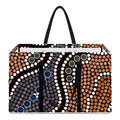 Australia River Aboriginal Dot Print Utility Tote Bag