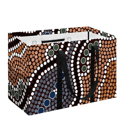 Australia River Aboriginal Dot Print Utility Tote Bag