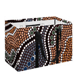 Australia River Aboriginal Dot Print Utility Tote Bag