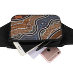 Australia River Aboriginal Dot Print Waist Bag