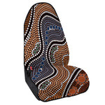 Australia River Aboriginal Dot Print Waterproof Car Seat Cover