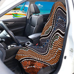 Australia River Aboriginal Dot Print Waterproof Car Seat Cover