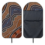 Australia River Aboriginal Dot Print Waterproof Car Seat Cover