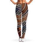 Australia River Aboriginal Dot Print Women's Leggings