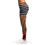 Australia River Aboriginal Dot Print Women's Leggings