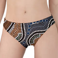 Australia River Aboriginal Dot Print Women's Panties