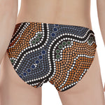 Australia River Aboriginal Dot Print Women's Panties