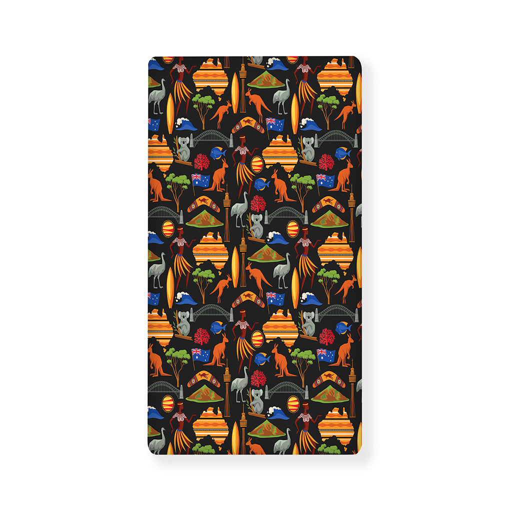 Australia Symbols Pattern Print Baby Crib Sheet