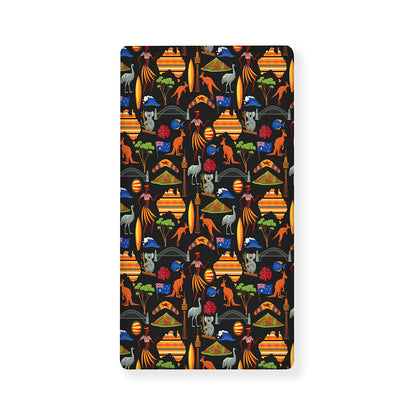 Australia Symbols Pattern Print Baby Crib Sheet