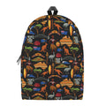 Australia Symbols Pattern Print School Backpack