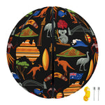 Australia Symbols Pattern Print Basketball