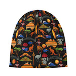 Australia Symbols Pattern Print Beanie
