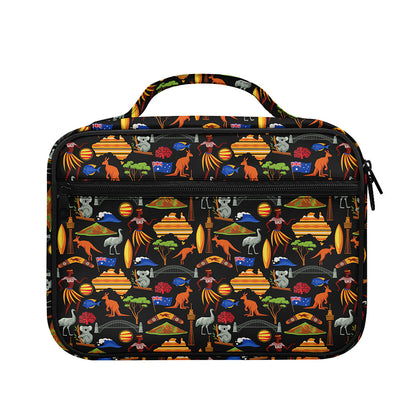 Australia Symbols Pattern Print Briefcase Bible Bag