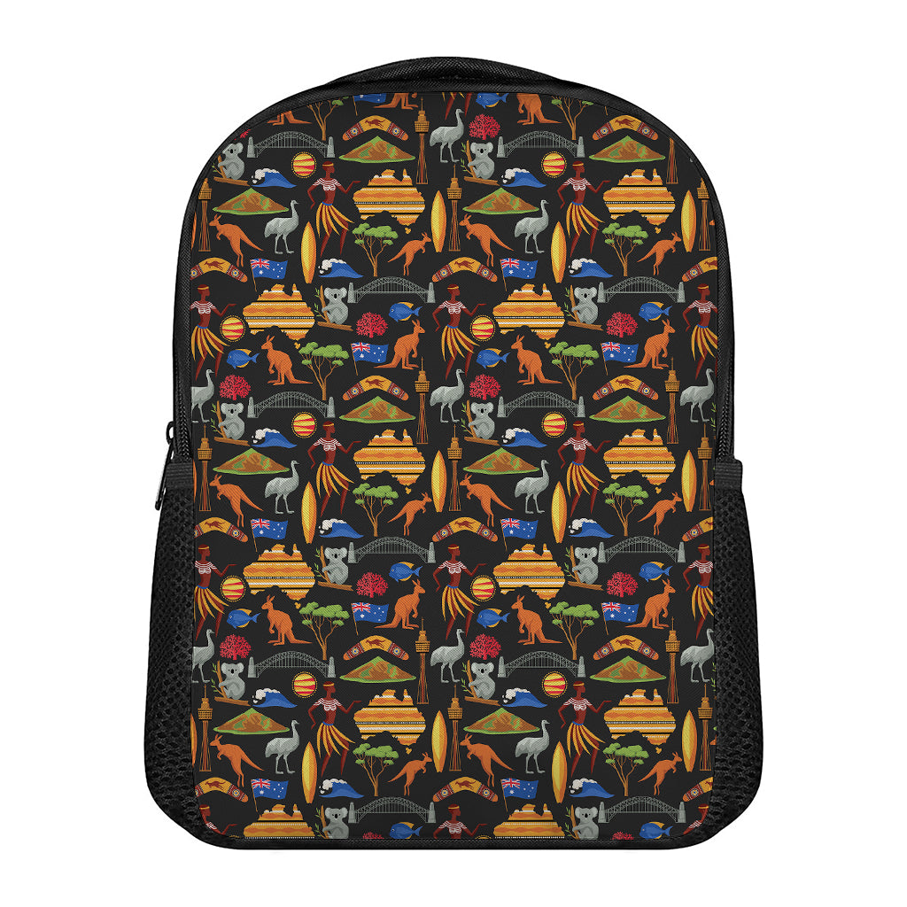 Australia Symbols Pattern Print Casual Backpack