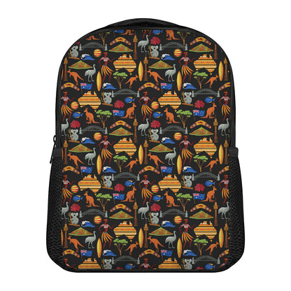 Australia Symbols Pattern Print Casual Backpack