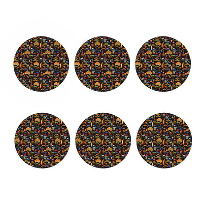 Australia Symbols Pattern Print Coaster Set