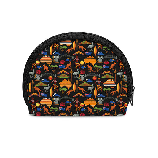 Australia Symbols Pattern Print Coin Purse